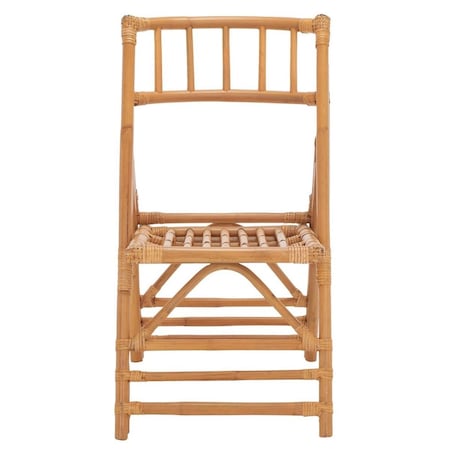 Safavieh 19 x 28 x 34.5 in. Maja Rattan Folding Accent Chair - Honey - Set of 2 SEA7042B-SET2